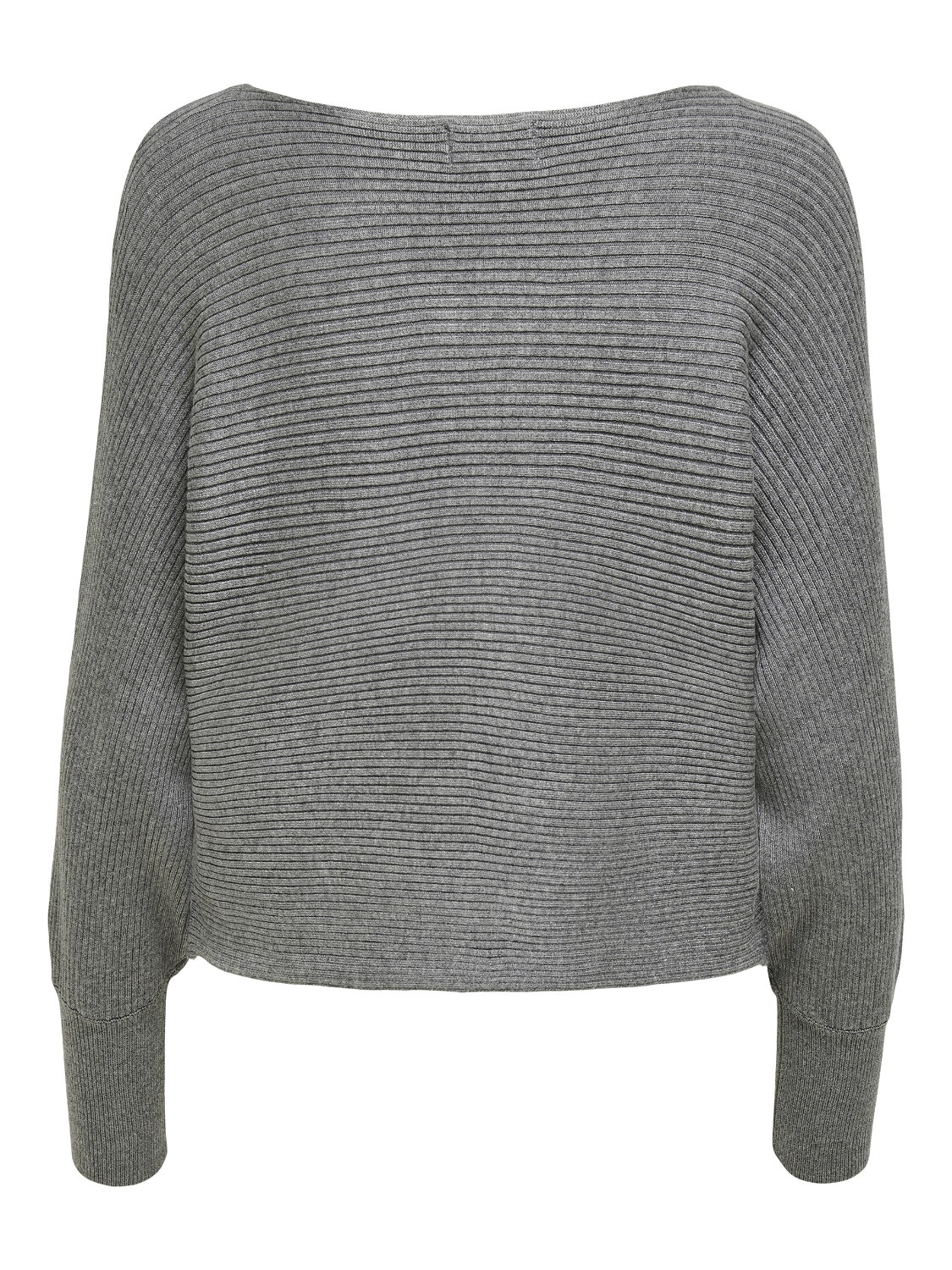 ONLY Pullover Scollo a Barca Polsini alti -Medium Grey Melange - 15226298