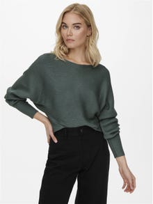 ONLY Short Knitted Pullover -Balsam Green - 15226298