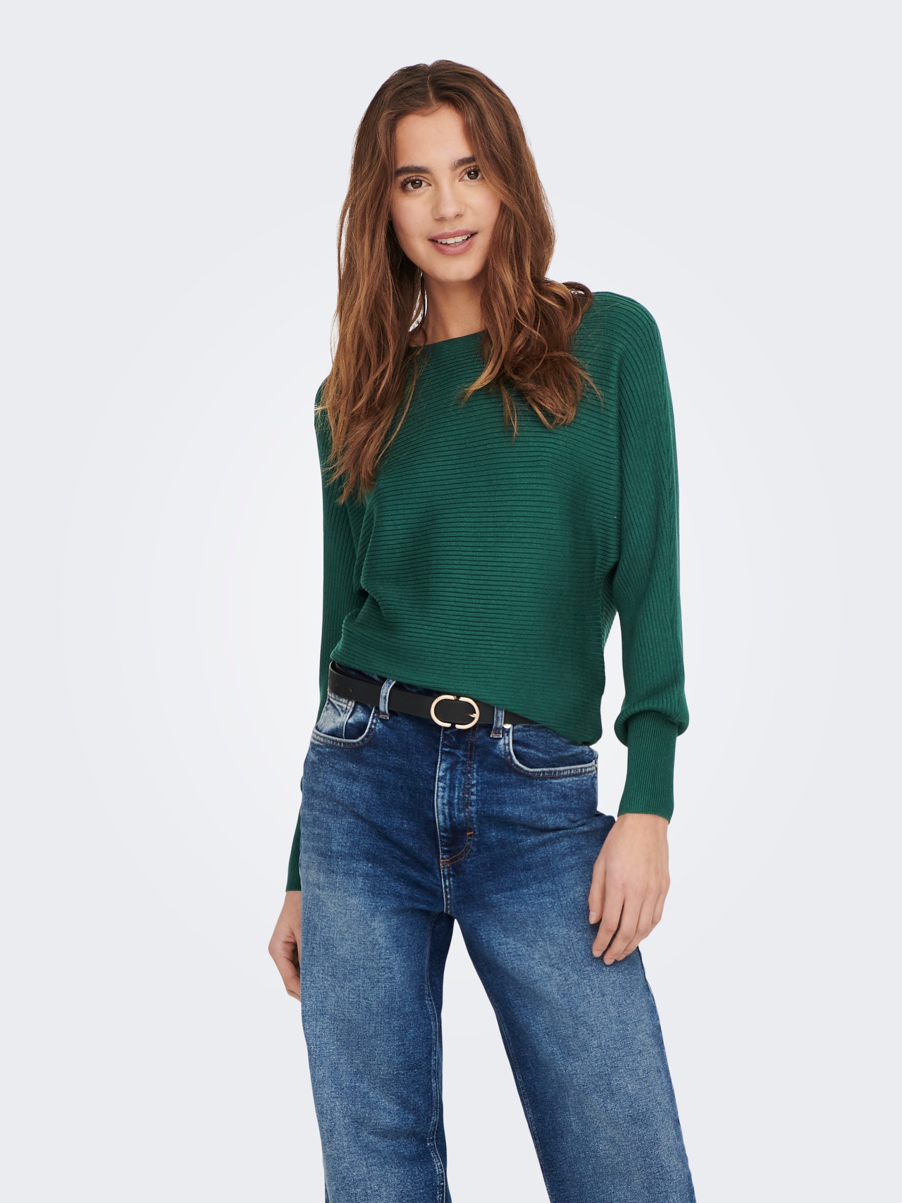 ONLY Short Knitted Pullover -Ponderosa Pine - 15226298