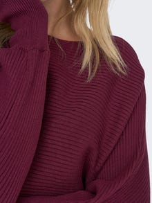 ONLY Pull-overs Col bateau Bas hauts -Windsor Wine - 15226298