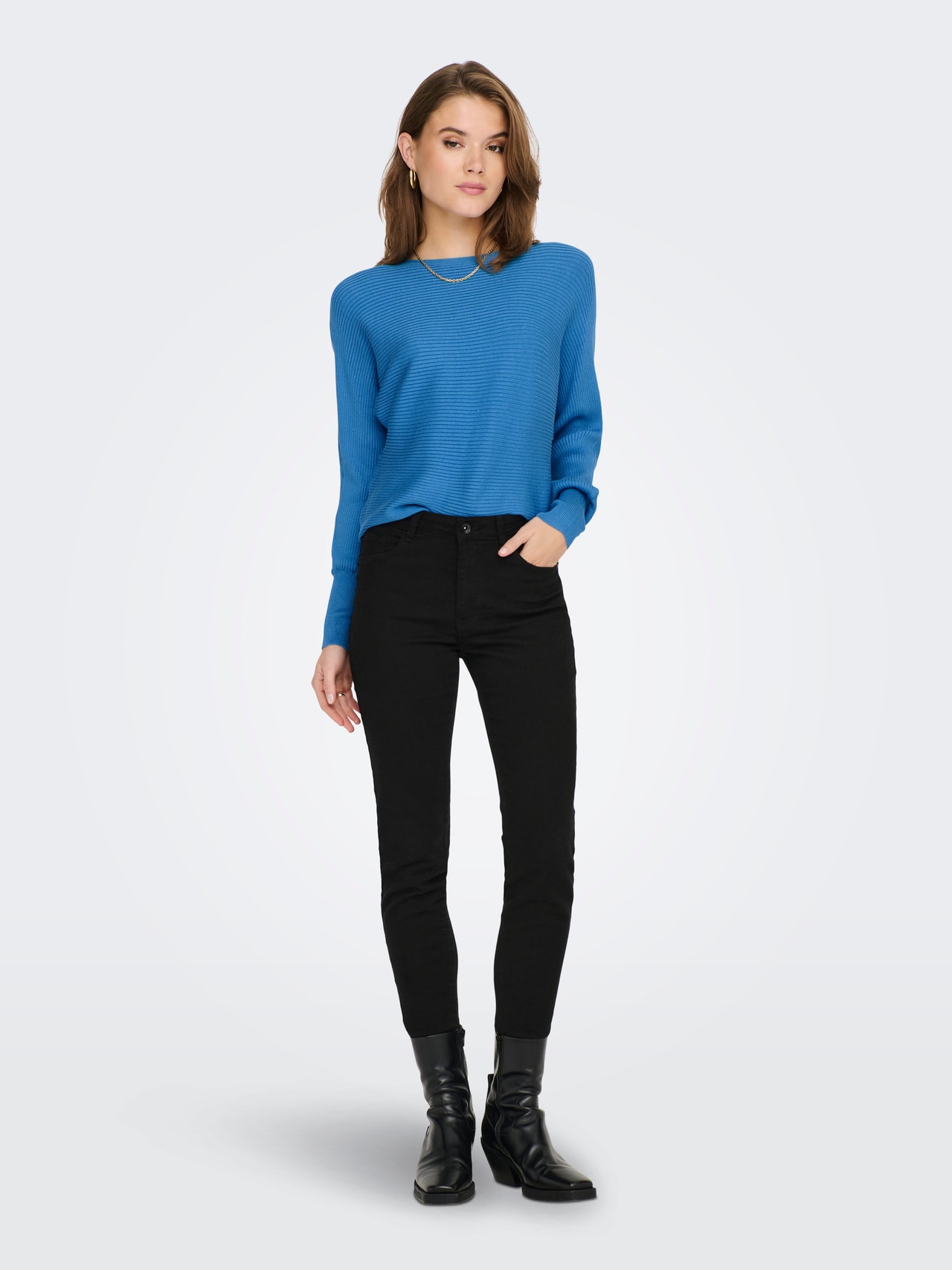 ONLY Short Knitted Pullover -Mediterranea - 15226298