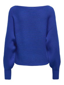 ONLY Boat neck High cuffs Pullover -Surf the Web - 15226298