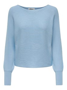 ONLY Short Knitted Pullover -Blue Bell - 15226298