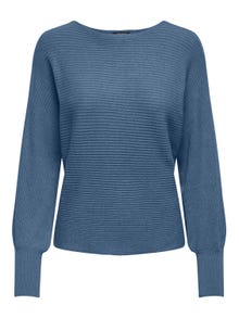 ONLY Boothals Hoge manchetten Pullover -Coronet Blue - 15226298