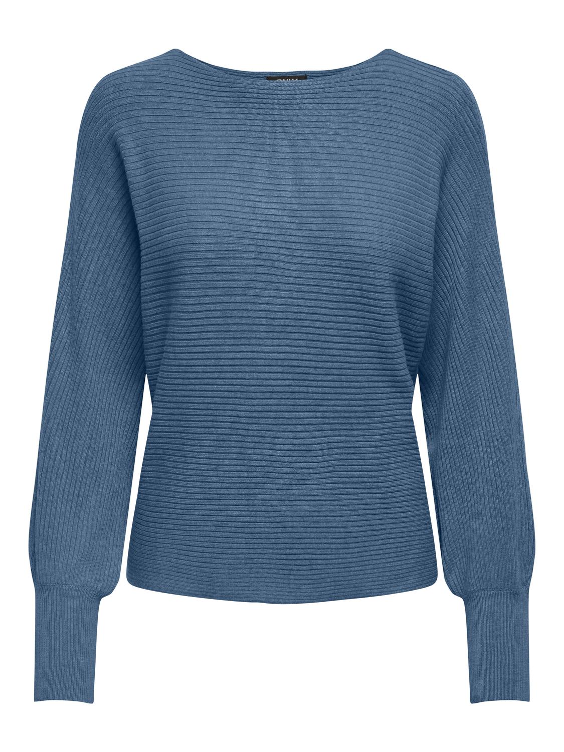 ONLY Pull-overs Col bateau Bas hauts -Coronet Blue - 15226298