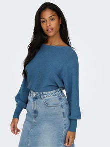 ONLY Pull-overs Col bateau Bas hauts -Coronet Blue - 15226298