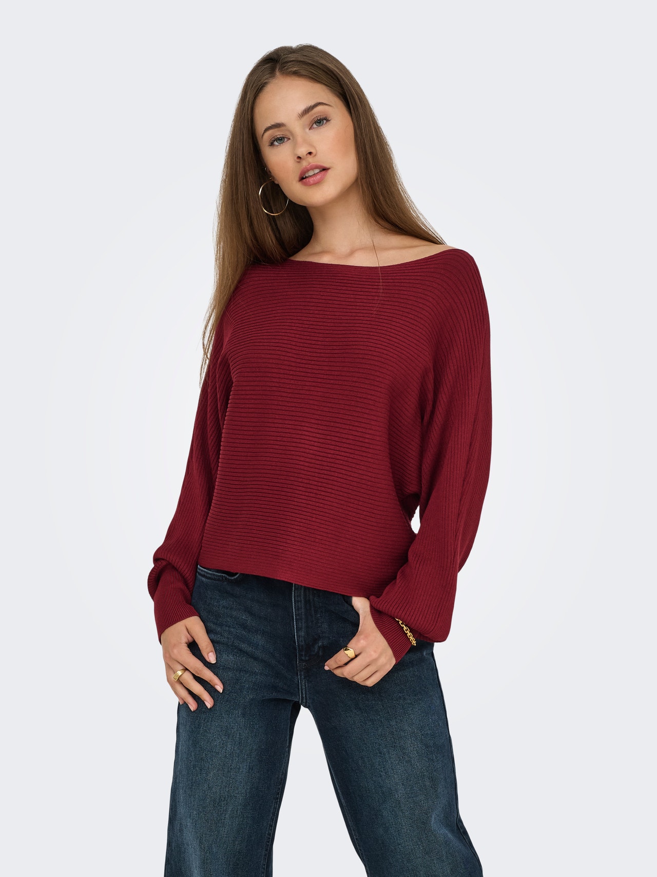 ONLY ONLADALINE Pull en maille -Cabernet - 15226298