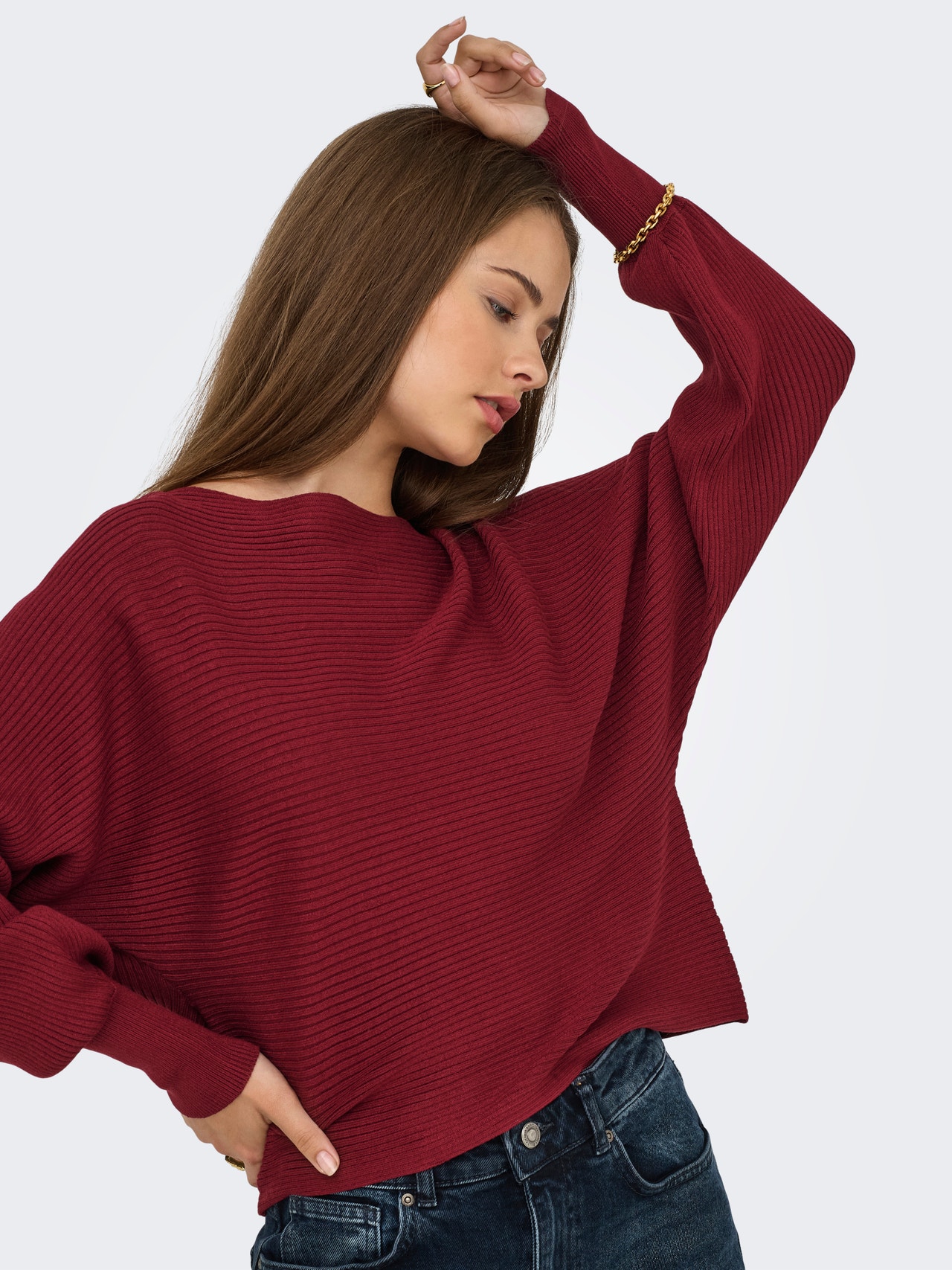 ONLY ONLADALINE Pull en maille -Cabernet - 15226298