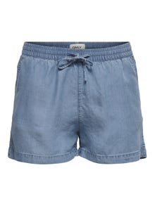 ONLY Shorts Relaxed Fit Taille moyenne -Medium Blue Denim - 15226321