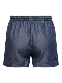 ONLY Locker geschnitten Mittlere Taille Shorts -Dark Blue Denim - 15226321