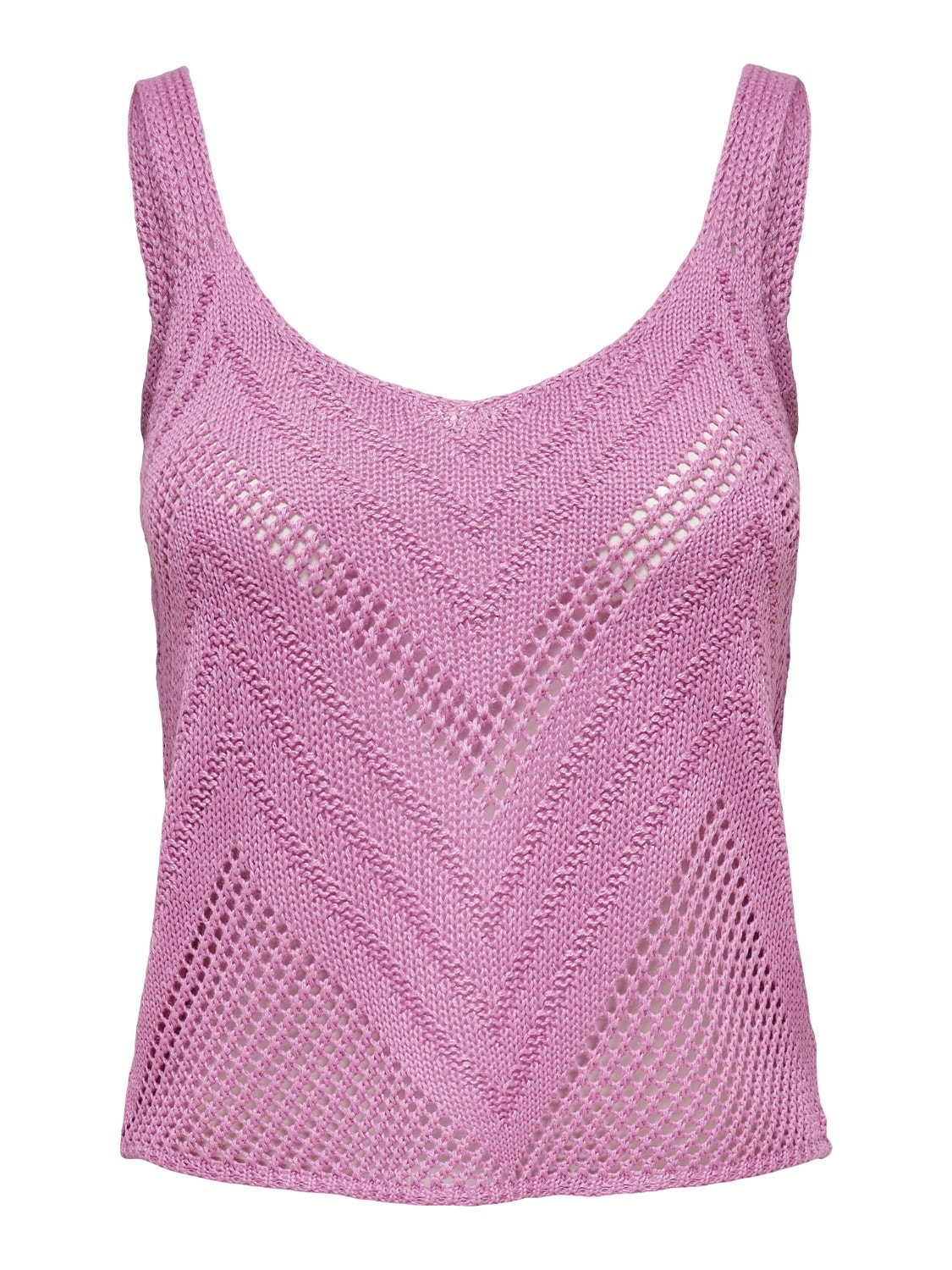 ONLY Textured Knitted Top -Fuchsia Pink - 15226348