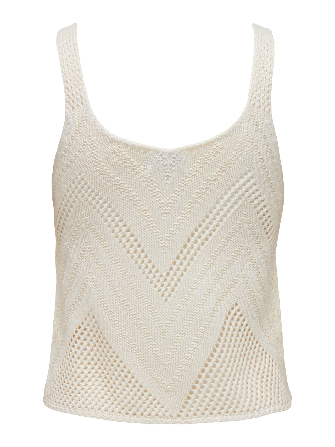 ONLY Textured Knitted Top -Eggnog - 15226348