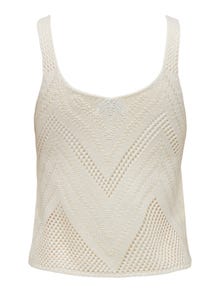 ONLY Textured Knitted Top -Eggnog - 15226348