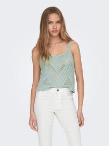 ONLY Textured Knitted Top -Jadeite - 15226348