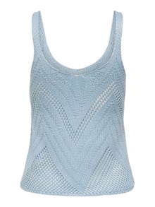 ONLY Textured Knitted Top -Cashmere Blue - 15226348