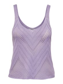 ONLY Textured Knitted Top -Purple Rose - 15226348