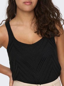 ONLY Textured Knitted Top -Black - 15226348