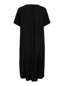 ONLY Regular Fit V-Neck Long dress -Black - 15226675