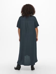 ONLY Regular Fit V-Neck Long dress -Blue Graphite - 15226675