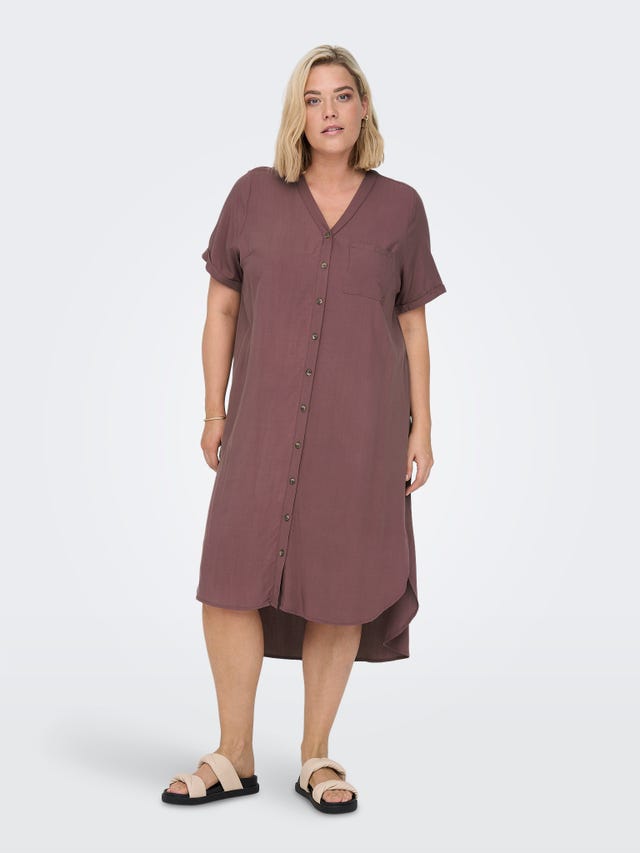 ONLY Curvy loose fitted Shirt dress - 15226675