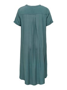 ONLY Curvy loose fitted Shirt dress -Balsam Green - 15226675