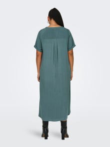 ONLY Holgado en tallas grandes Vestido camisero -Balsam Green - 15226675