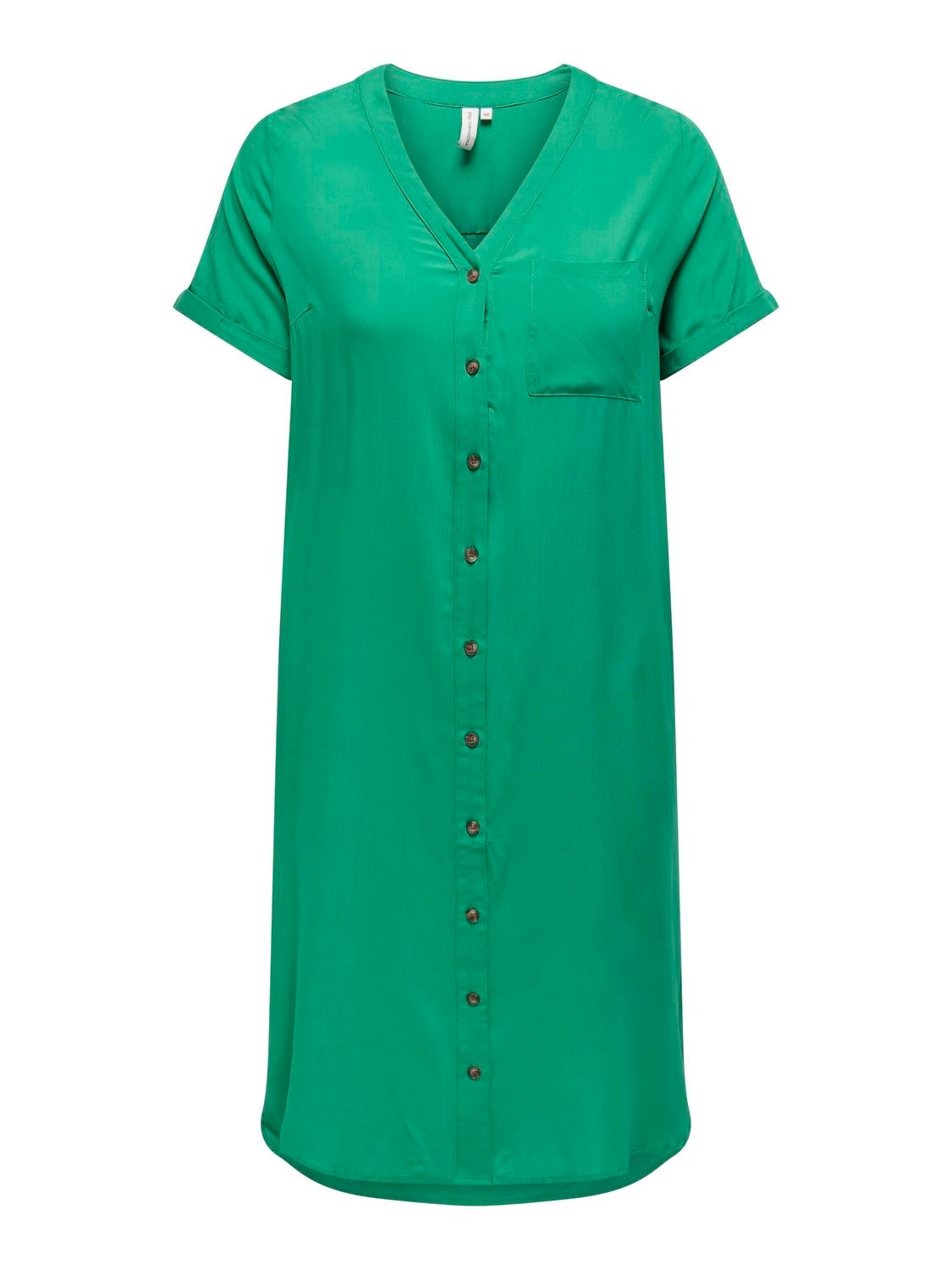 ONLY Voluptueuse, ample Robe-chemise -Green Bee - 15226675