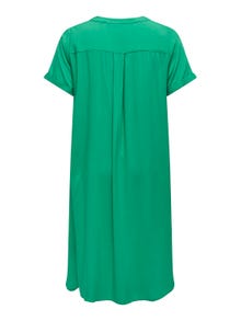ONLY Normal geschnitten V-Ausschnitt Langes Kleid -Green Bee - 15226675