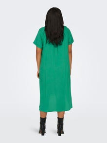 ONLY Curvy loose fitted Shirt dress -Green Bee - 15226675