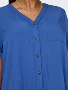 ONLY Regular fit V-Hals Lange jurk -Dazzling Blue - 15226675