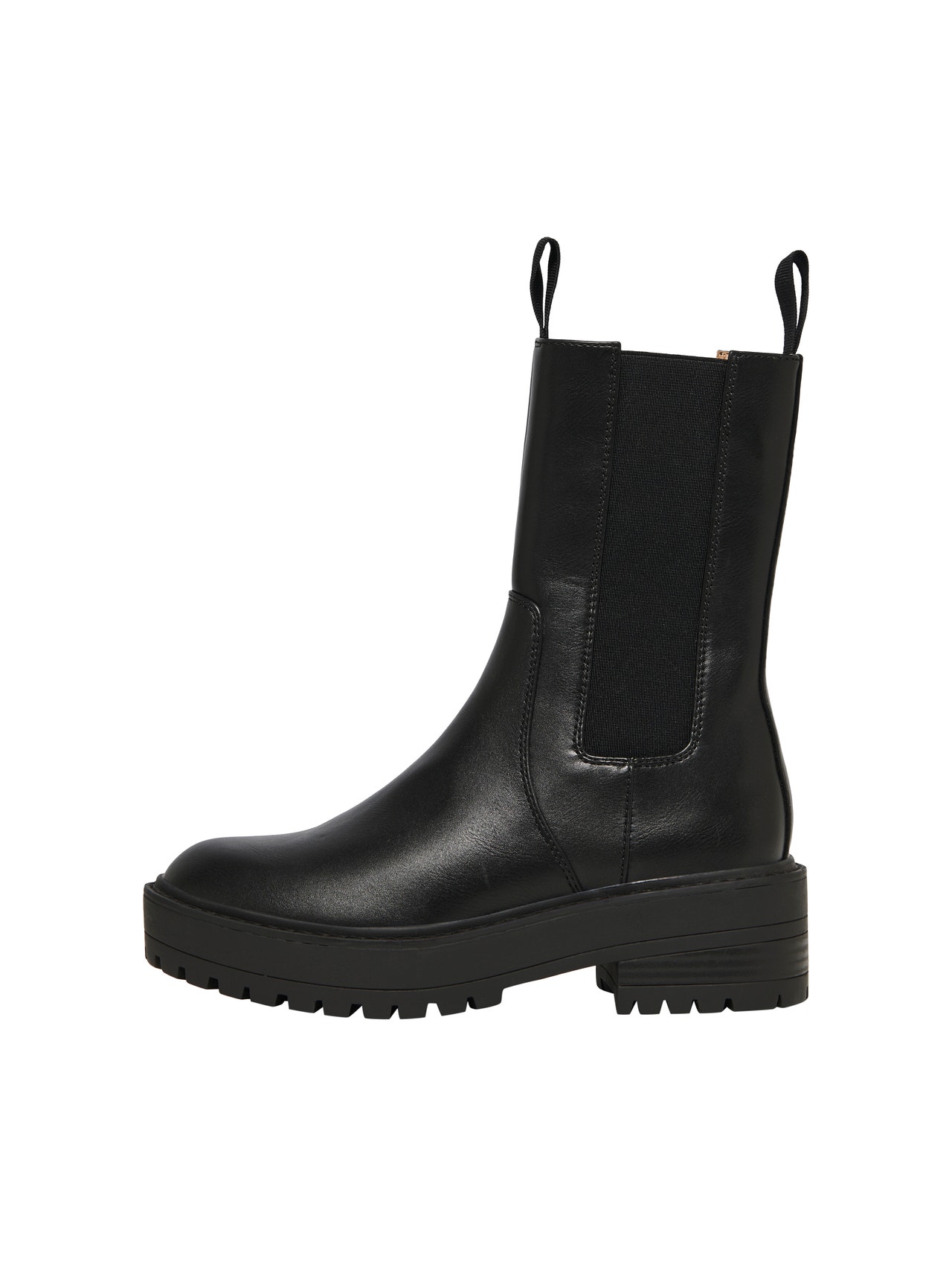 ONLY Round toe Boots -Black - 15226844