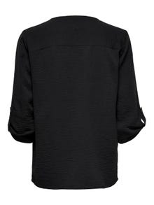 ONLY Unicolor Camiseta 3/4 -Black - 15226911