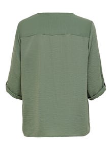ONLY Couleur unie Top manches 3/4 -Sea Spray - 15226911