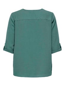 ONLY Solid colored 3/4 sleeved top -North Atlantic - 15226911