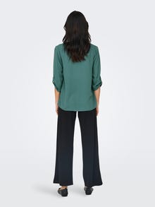 ONLY Solid colored 3/4 sleeved top -North Atlantic - 15226911