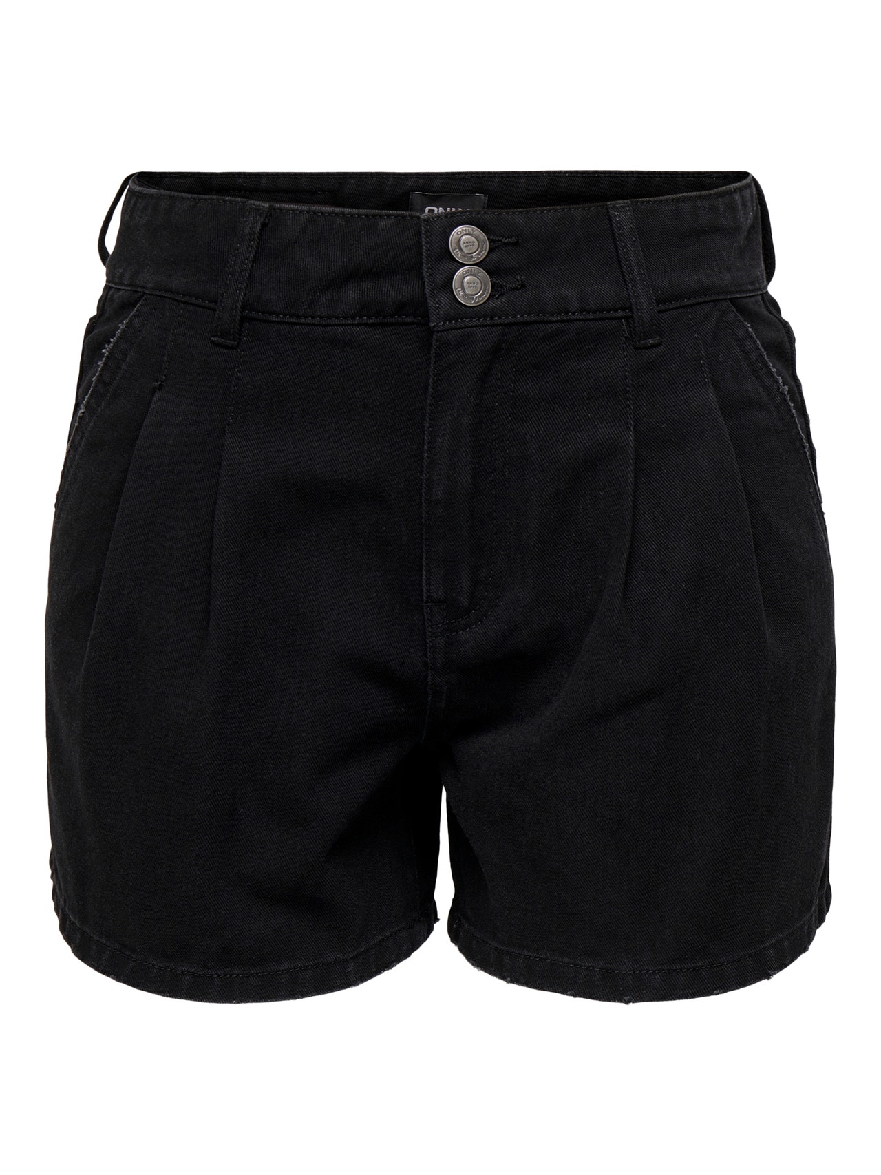 ONLY ONLDebbie life hw chino Denim shorts -Black Denim - 15226947