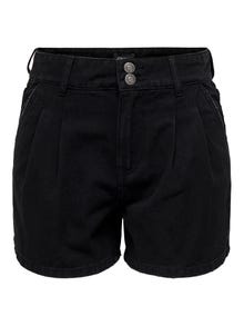 ONLY ONLDebbie life hw chino Denim shorts -Black Denim - 15226947