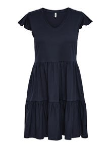 ONLY Mini dress with frills -Night Sky - 15226992