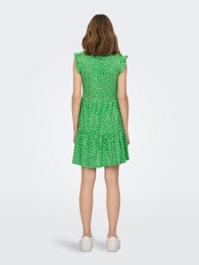 ONLY Ruches Jurk -Kelly Green - 15226992