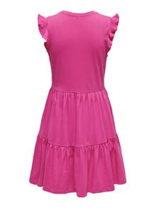 ONLY Regular Fit Round Neck Short dress -Raspberry Rose - 15226992