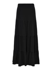 ONLY Maxi skirt with frills -Black - 15226994