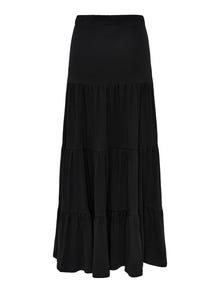 ONLY Maxi skirt with frills -Black - 15226994
