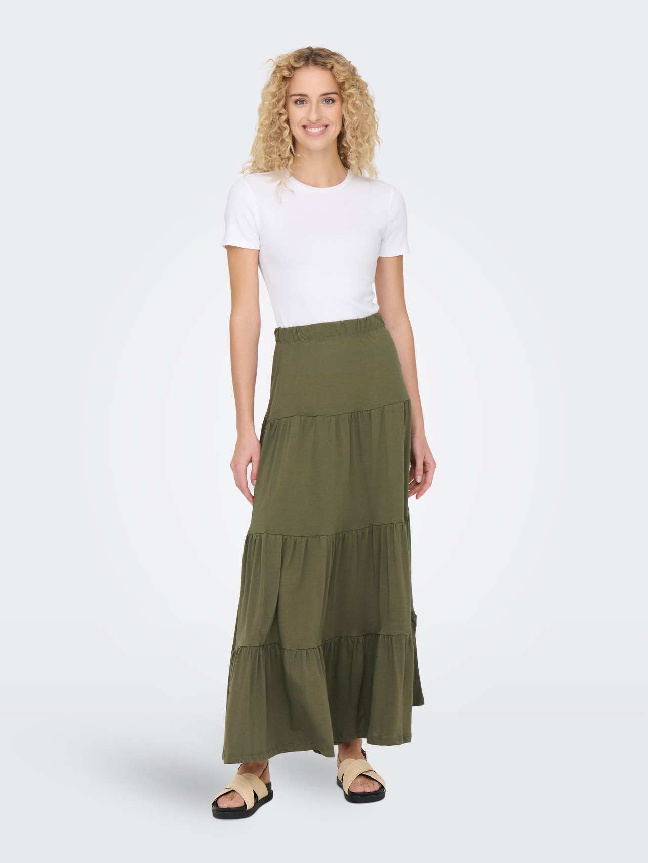 ONLY Frill Maxi skirt -Kalamata - 15226994