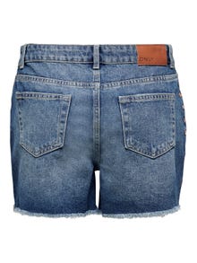 ONLY ONLsky life reg remaches Pantalones cortos vaqueros -Medium Blue Denim - 15226997
