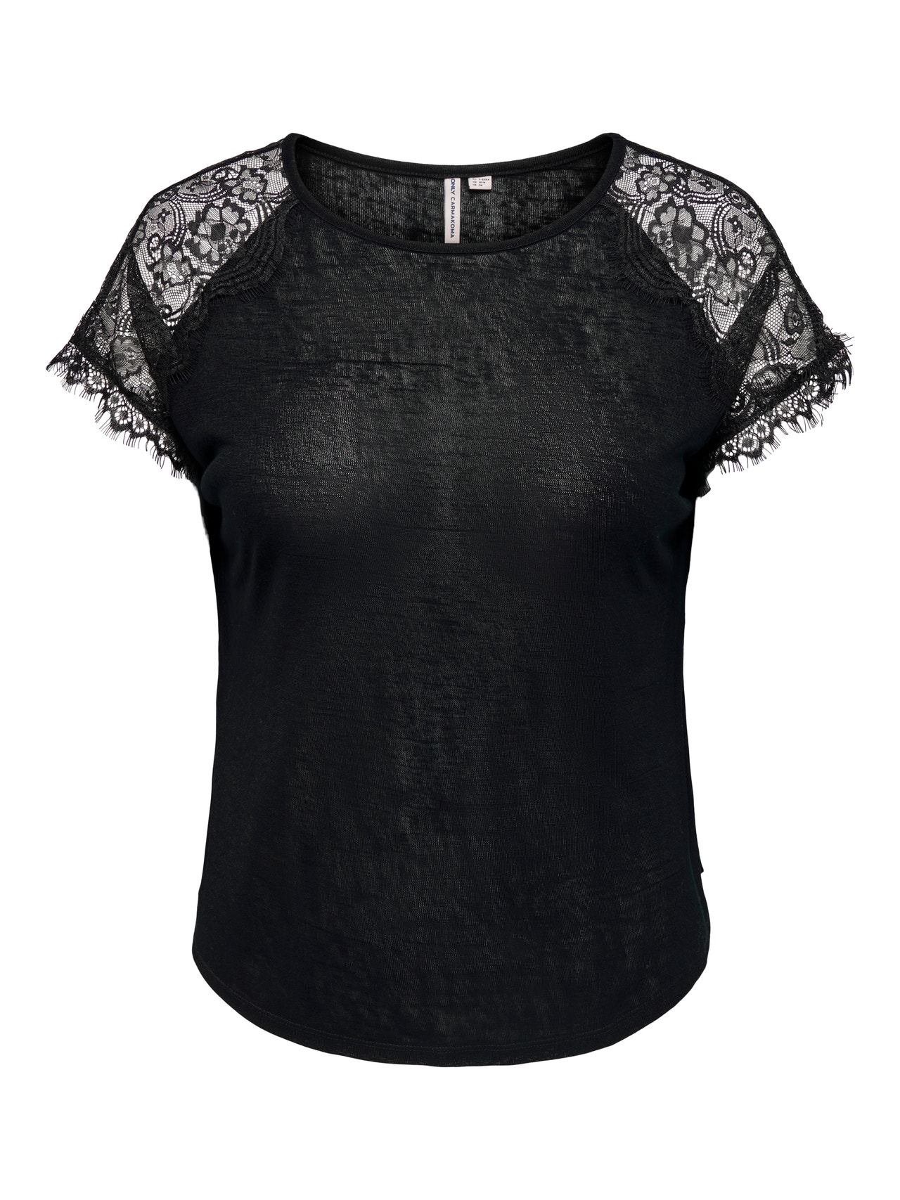 ONLY Curvy lace detail Top -Black - 15227095