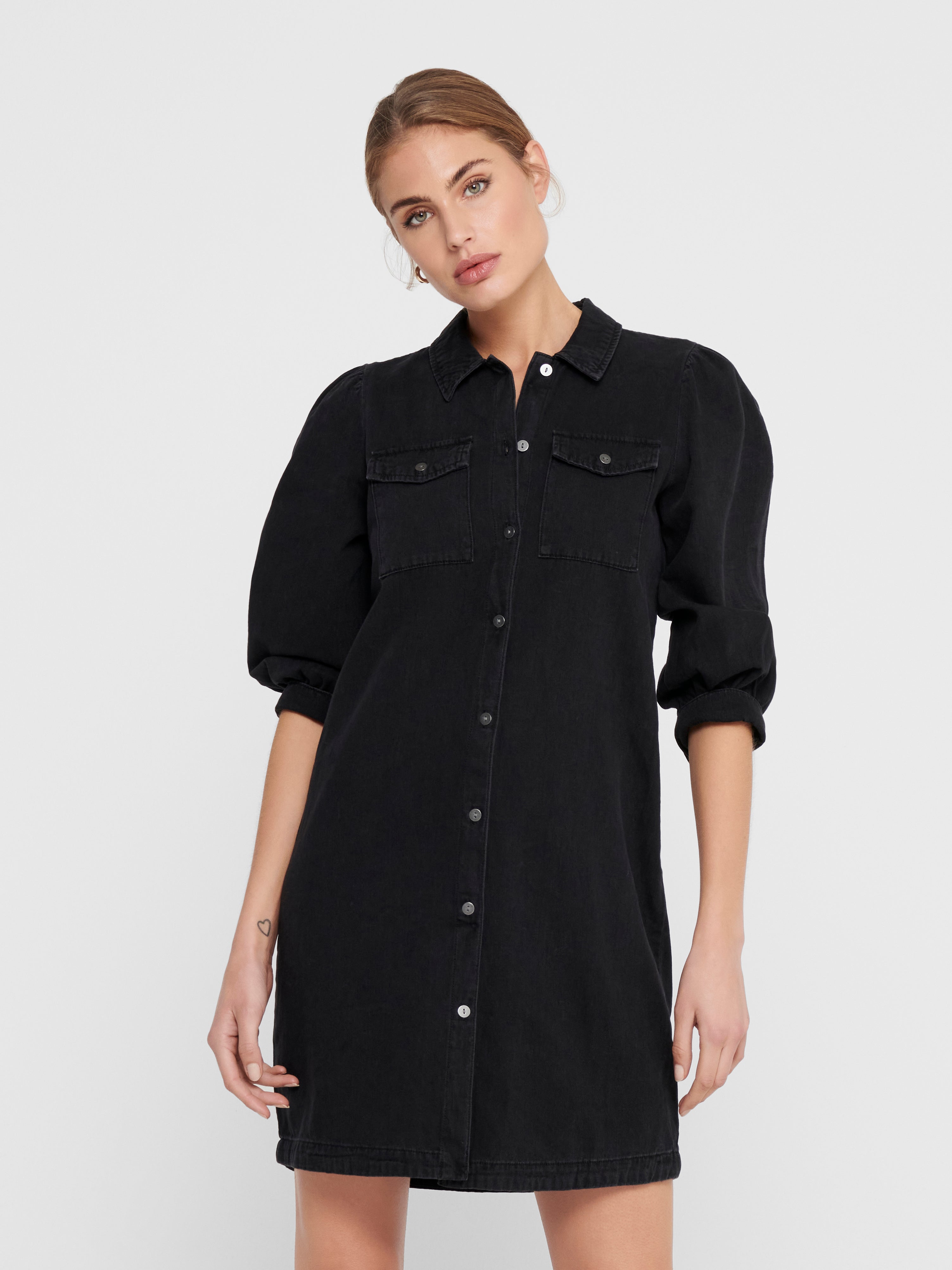 Long sleeved Denim Dress with 35 