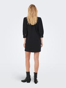 ONLY Longsleeve Denim jurk -Washed Black - 15227104