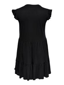 ONLY Regular Fit V-Neck Short dress -Black - 15227182