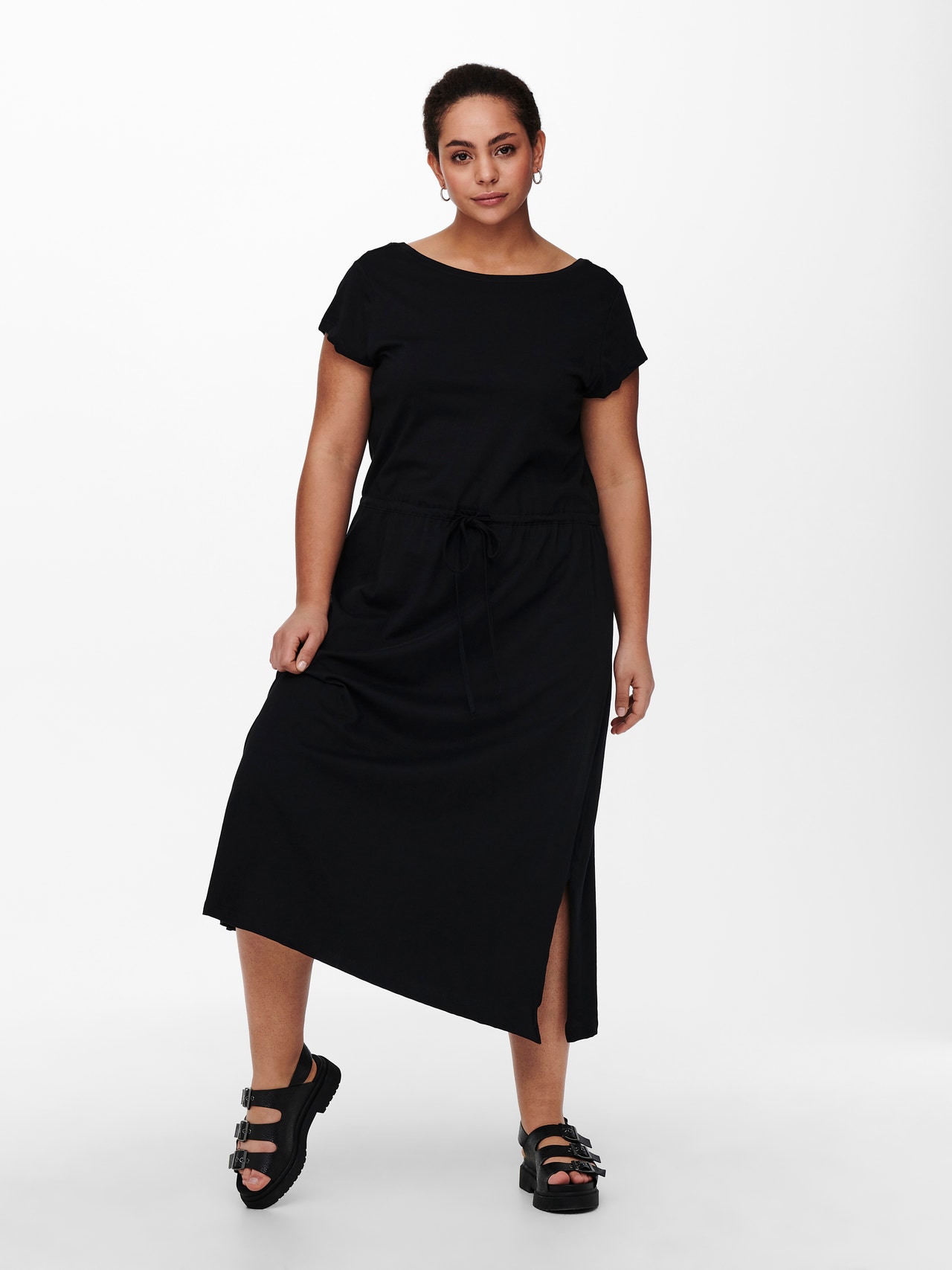 ONLY Regular Fit Round Neck Long dress -Black - 15227183