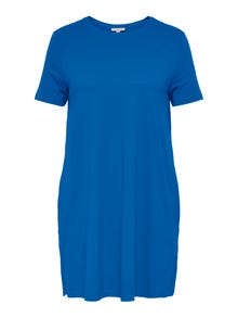 ONLY Curvy loose fit Klänning -Strong Blue - 15227186